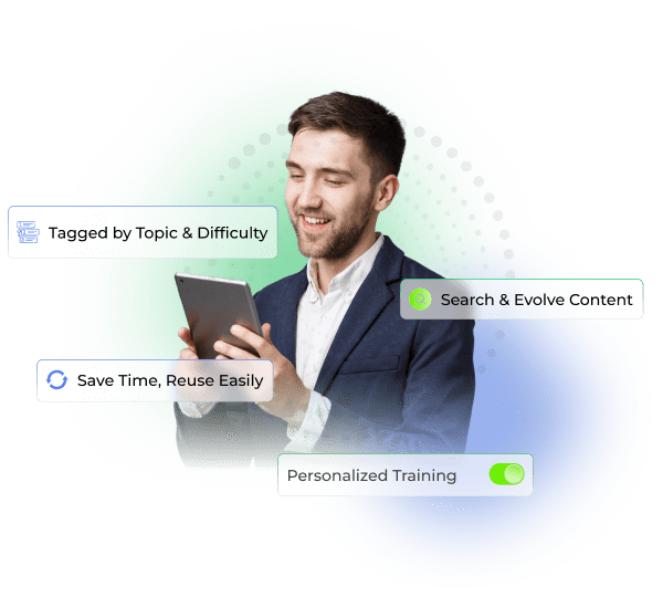 Reusable question bank interface